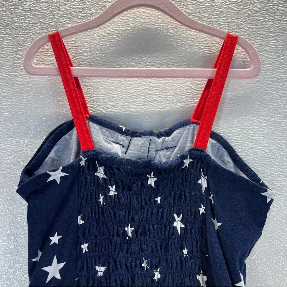 ⭐ Carter’s‎ Girls Romper | Size 10/10A | Navy Stars Red Straps